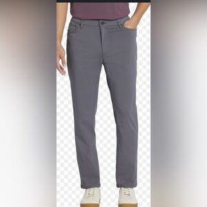AWEARNESS Kenneth Cole Slim Performance Tech Pants 33x34 Charcoal Gray - Men's